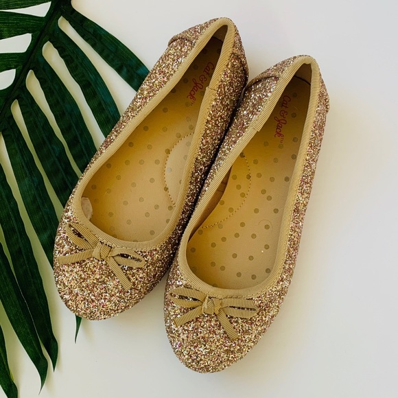 Cat & Jack Other - Cat & Jack Gold Glitter Ballet flat